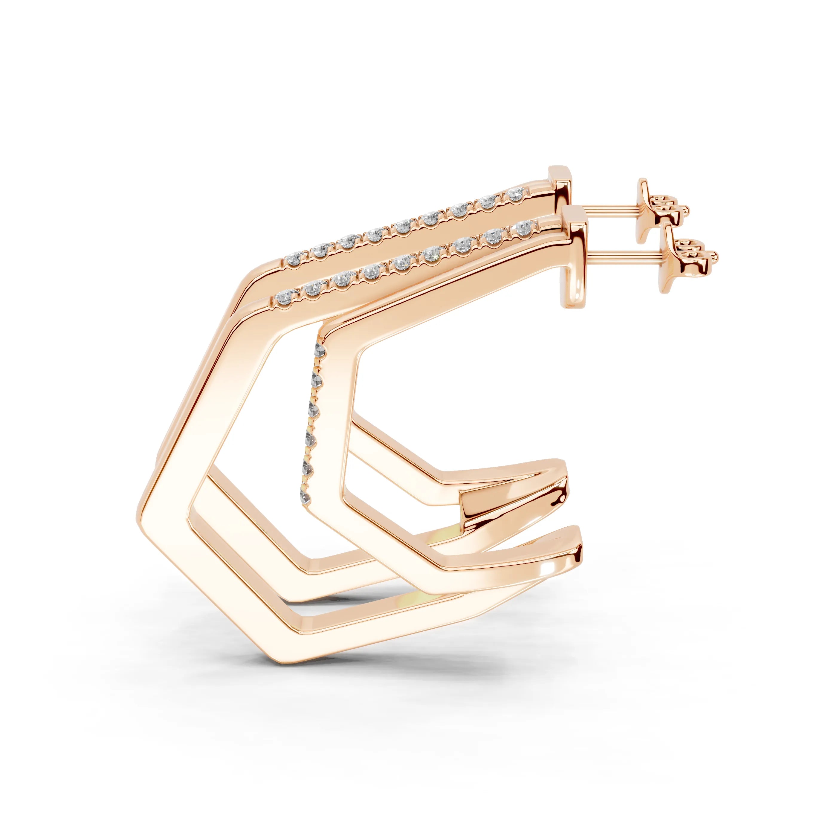 Geometric Hoop Earrings