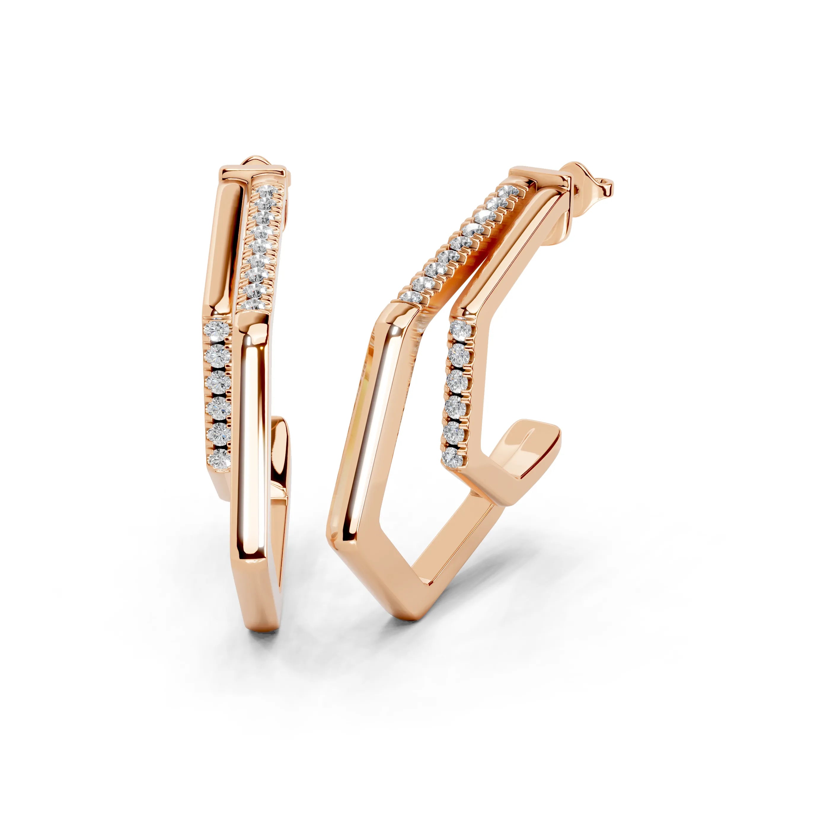 Geometric Hoop Earrings