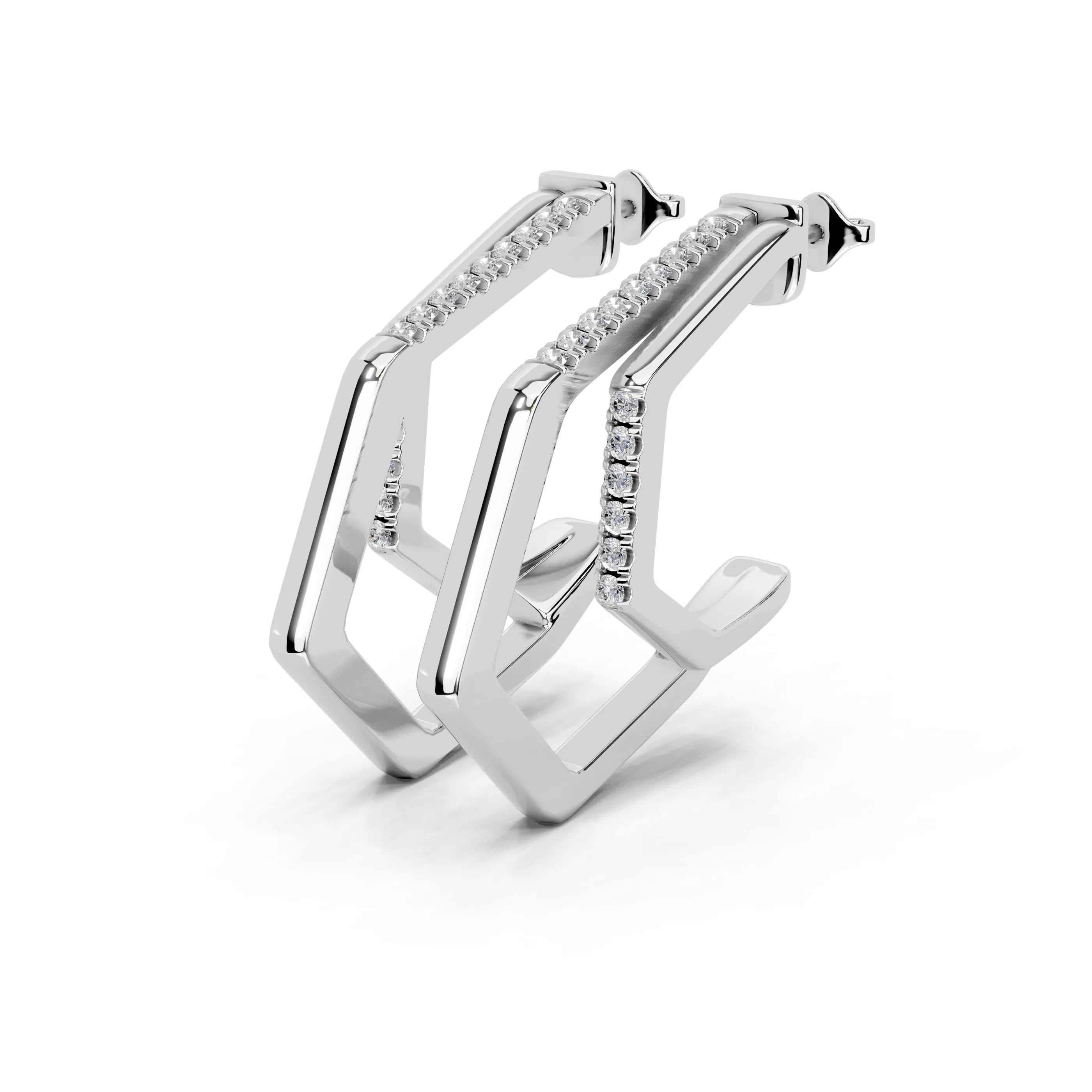 Geometric Hoop Earrings