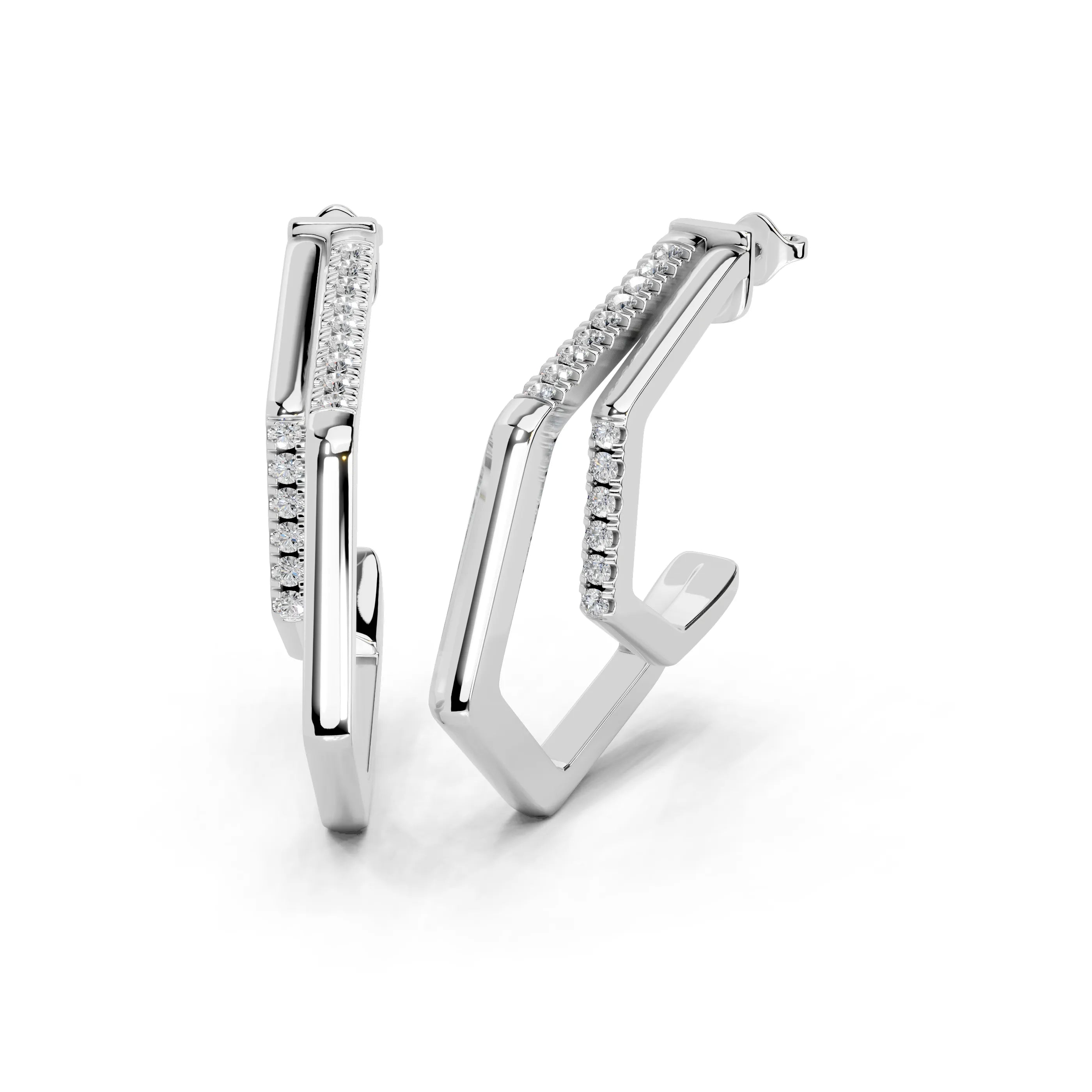 Geometric Hoop Earrings