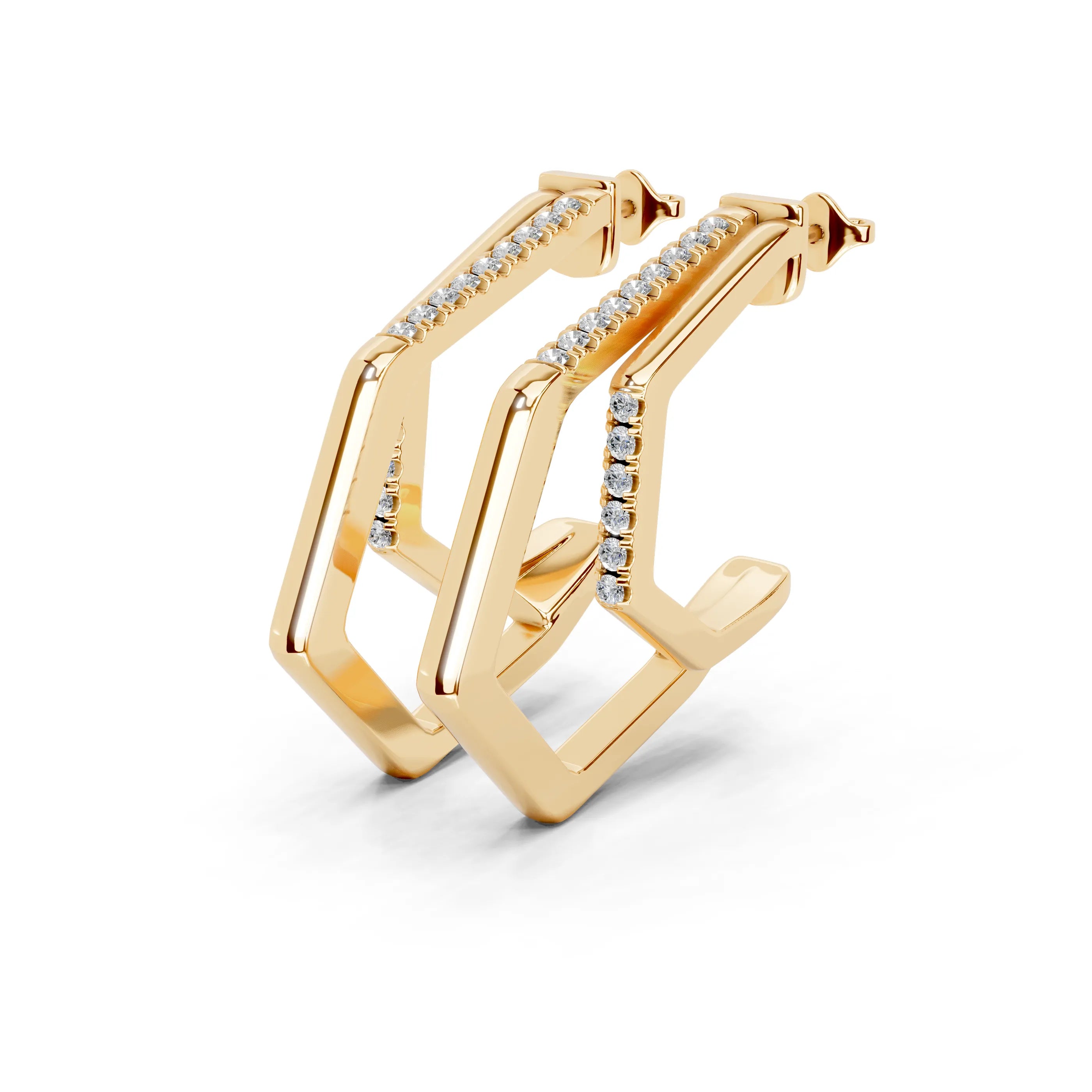Geometric Hoop Earrings