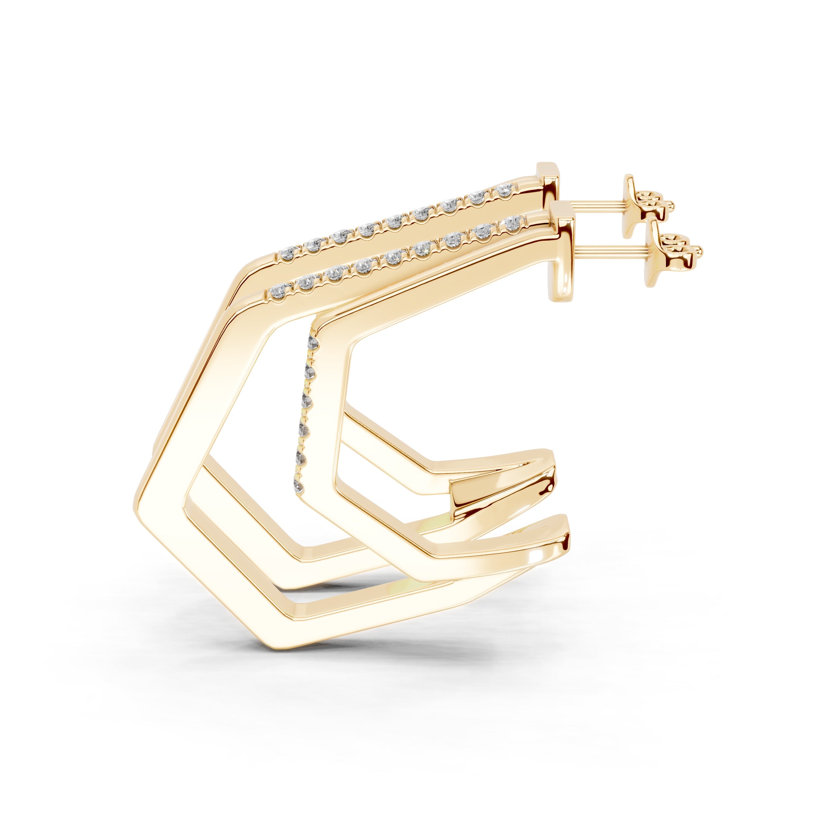 Geometric Hoop Earrings