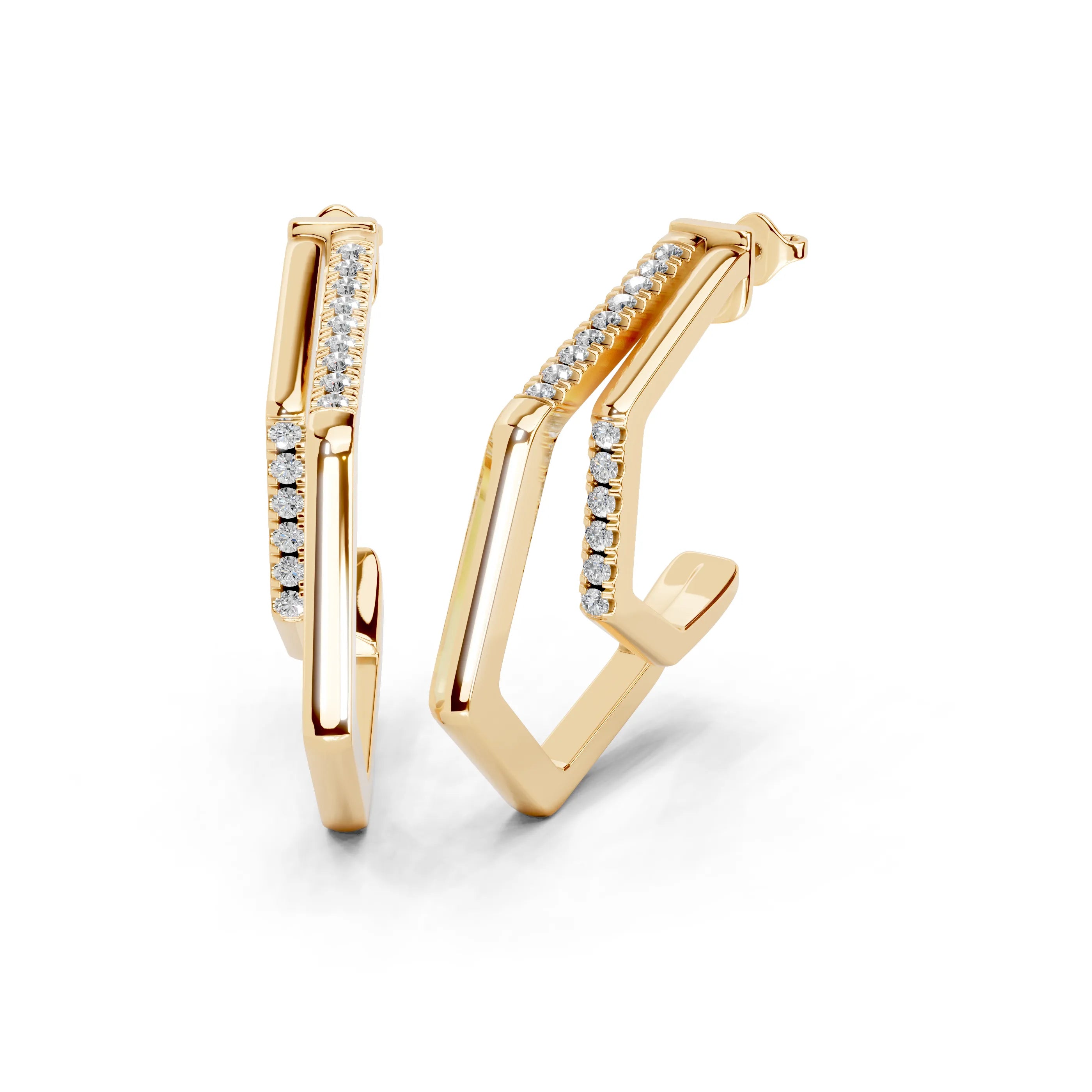 Geometric Hoop Earrings