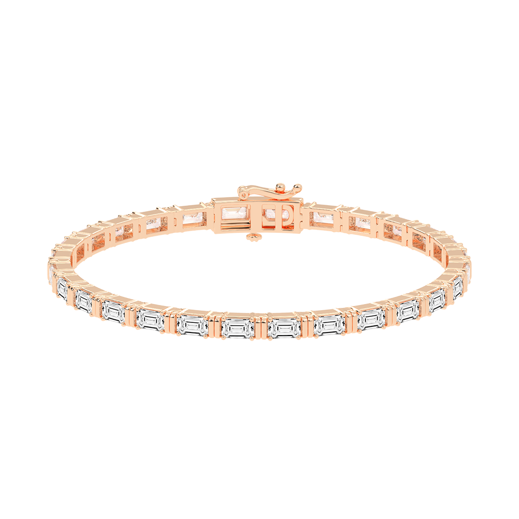 Emerald Cut Tennis Bracelet 14.31 CT