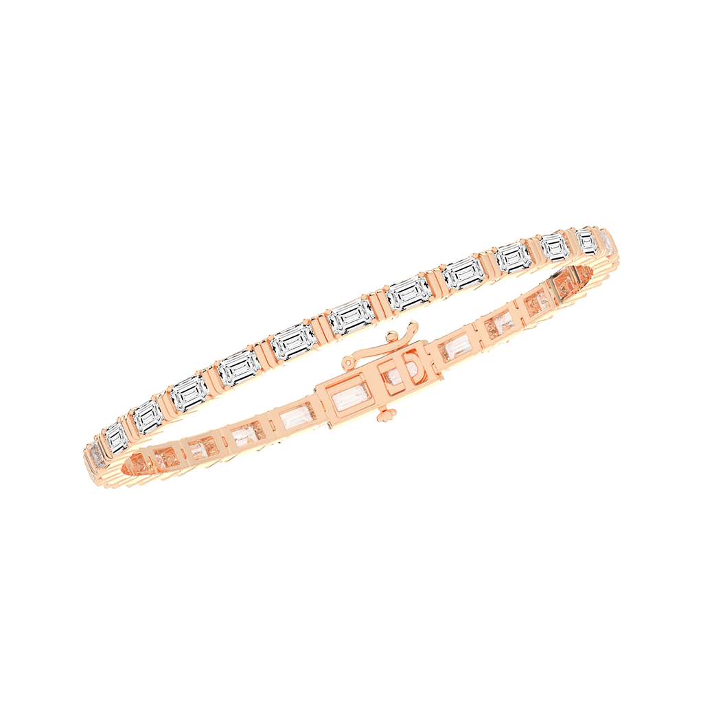 Emerald Cut Tennis Bracelet 14.31 CT