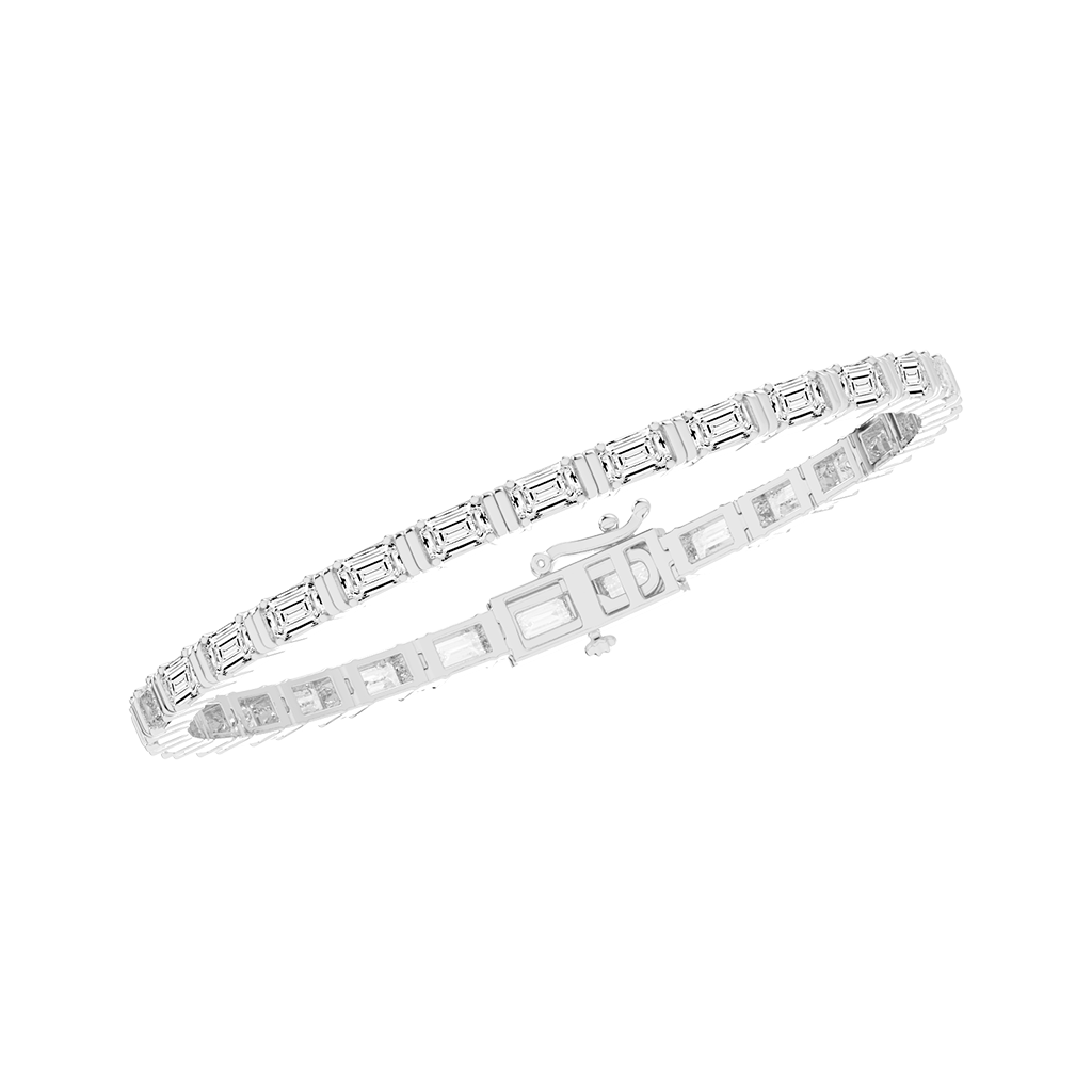 Emerald Cut Tennis Bracelet 14.31 CT