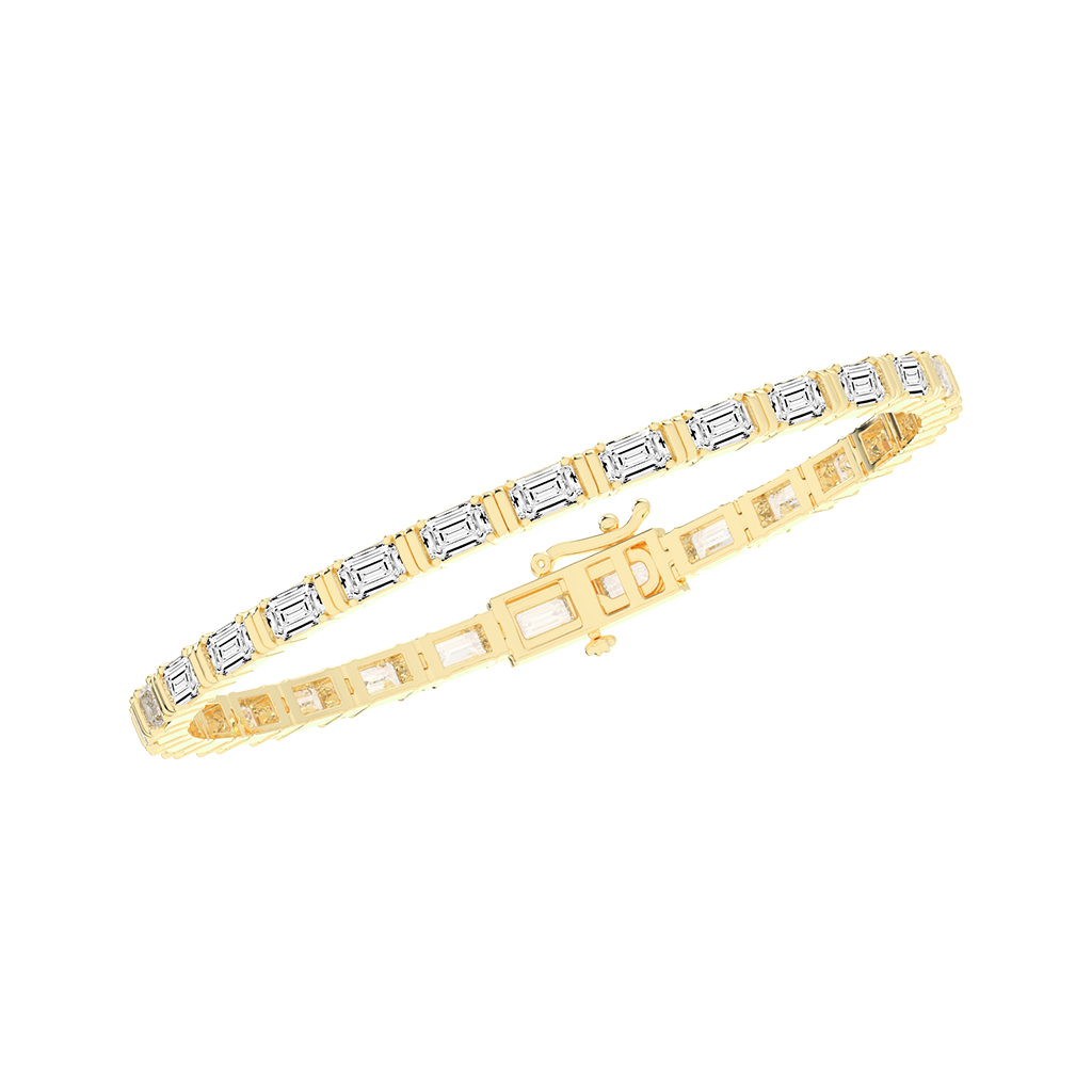 Emerald Cut Tennis Bracelet 14.31 CT