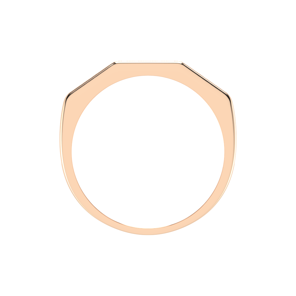 Faceted Diamond Ring