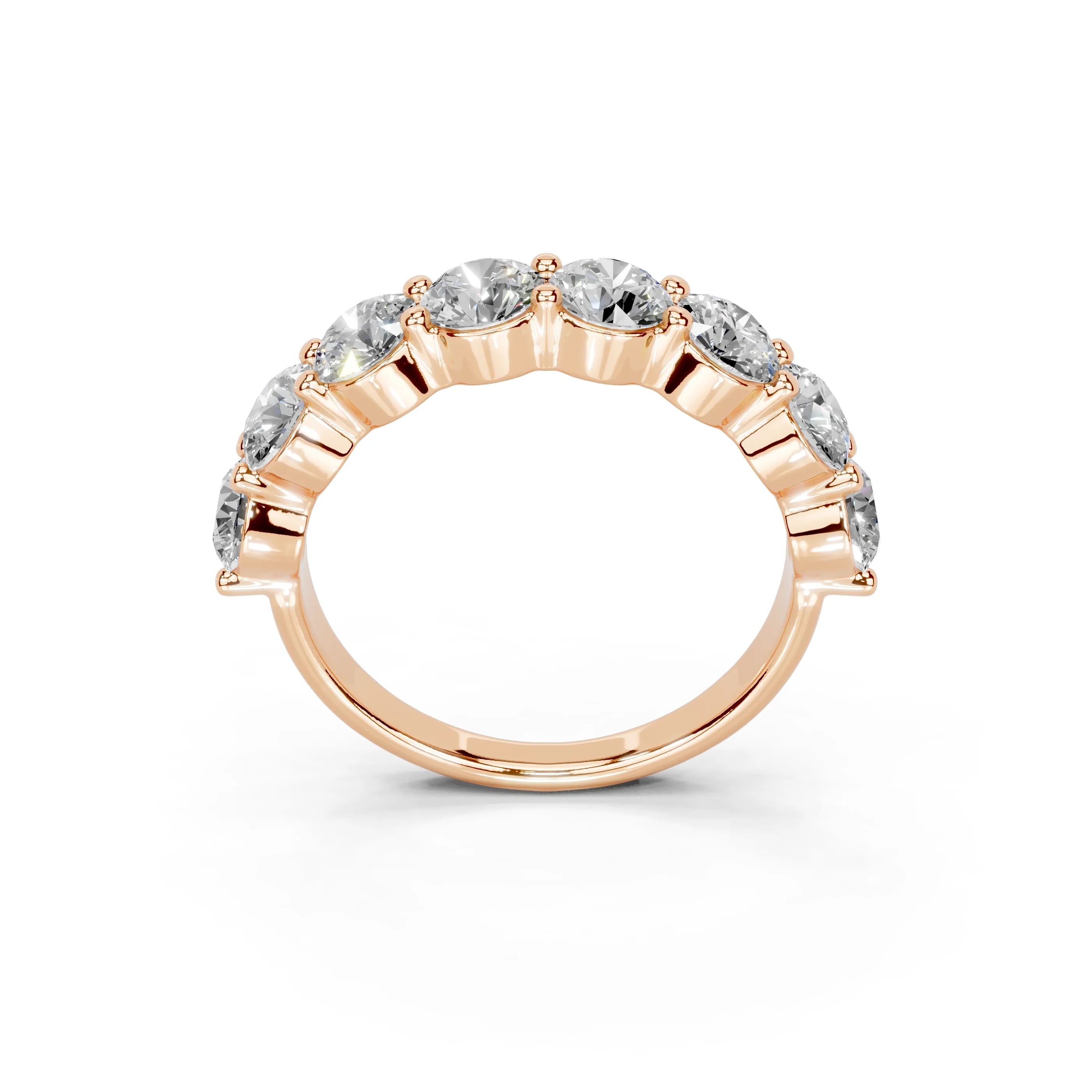 Round Shared Prong Eternity Ring