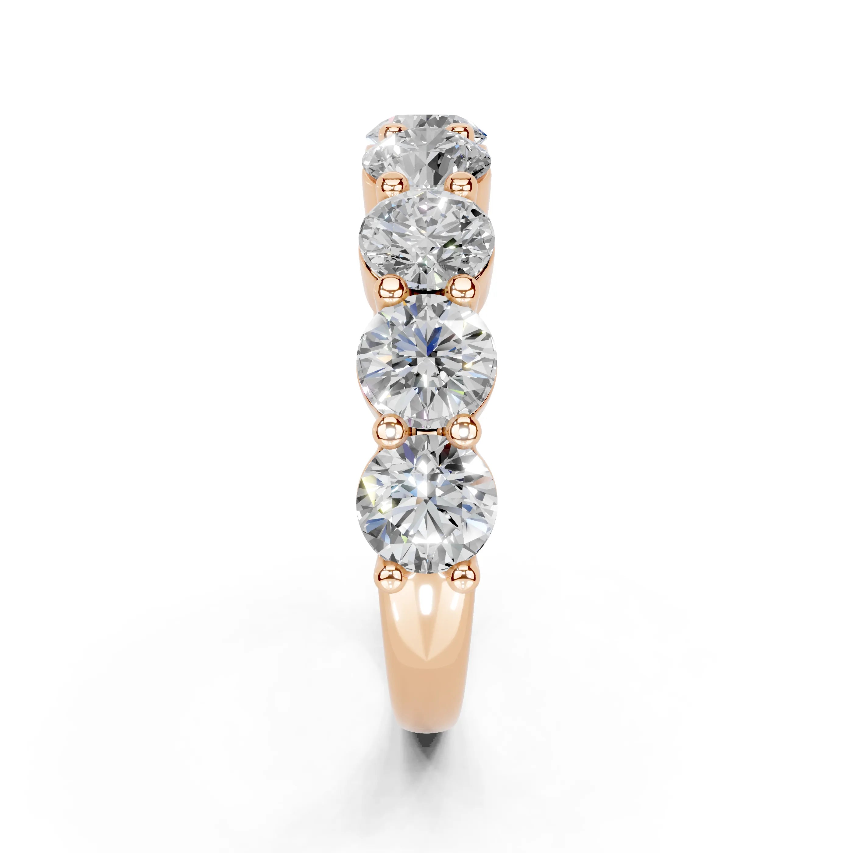Round Shared Prong Eternity Ring