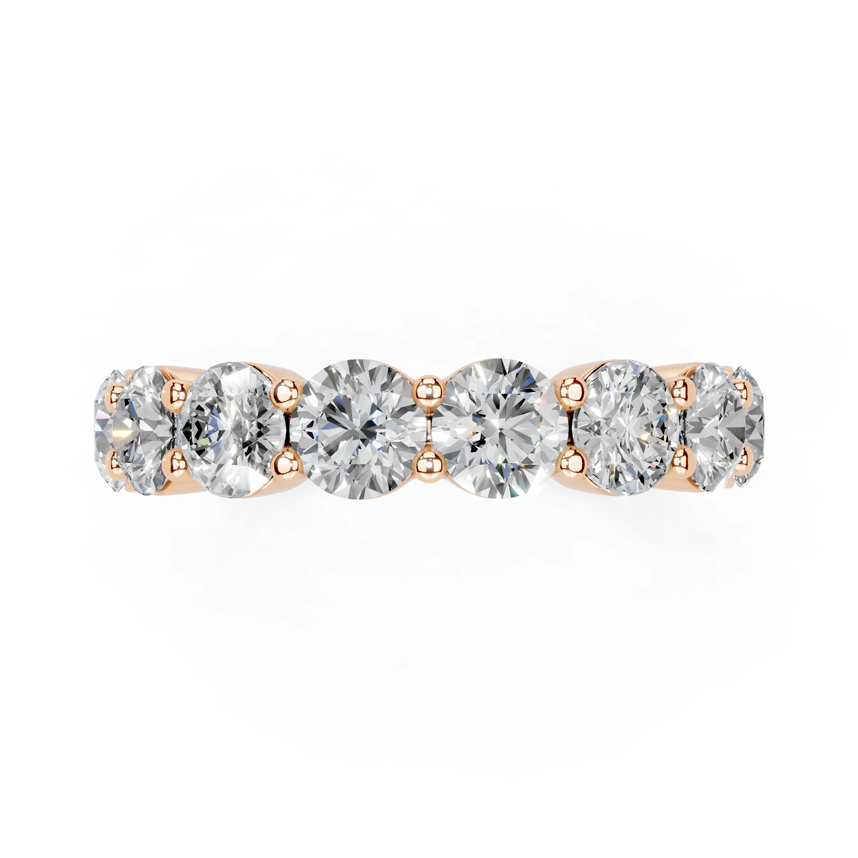 Round Shared Prong Eternity Ring