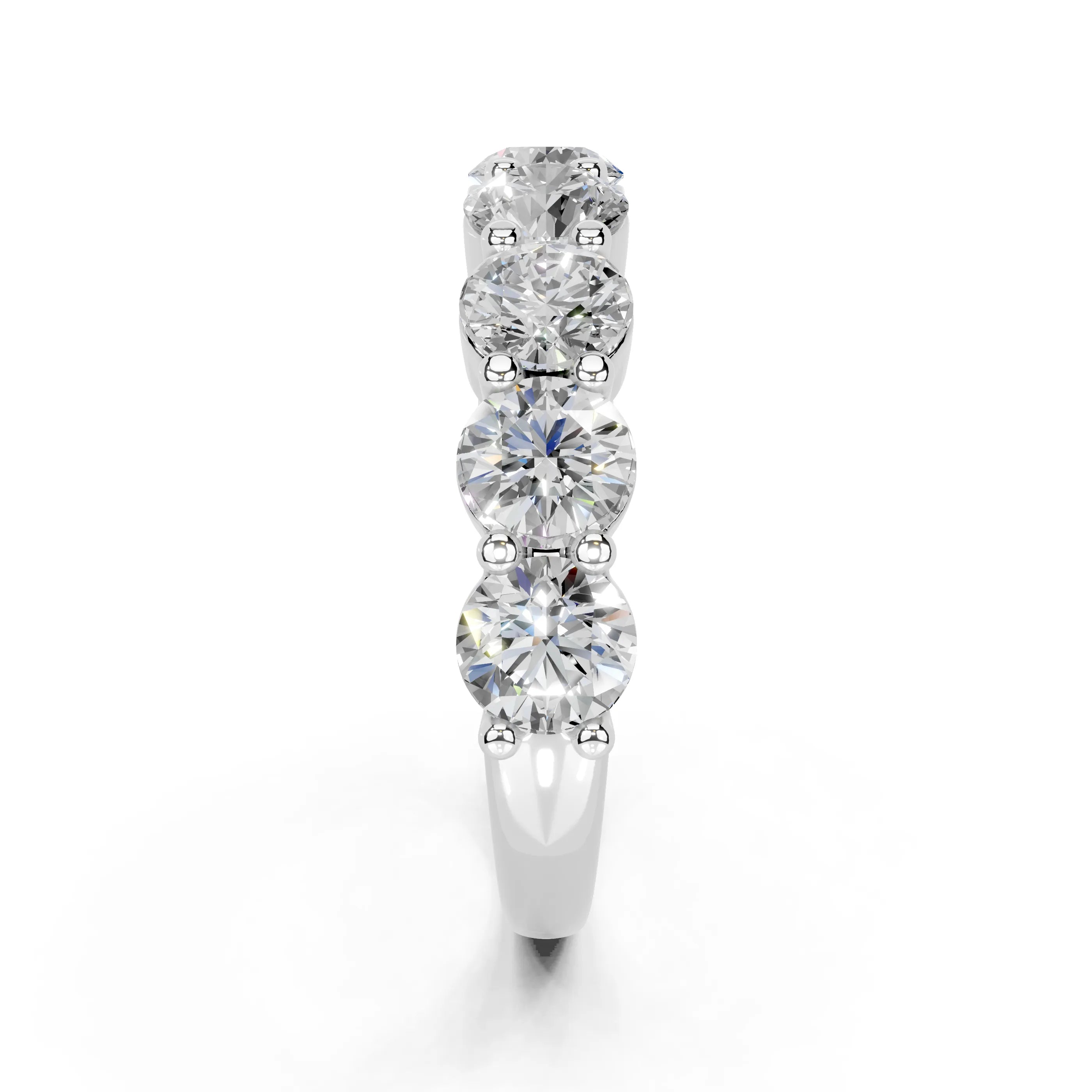 Round Shared Prong Eternity Ring