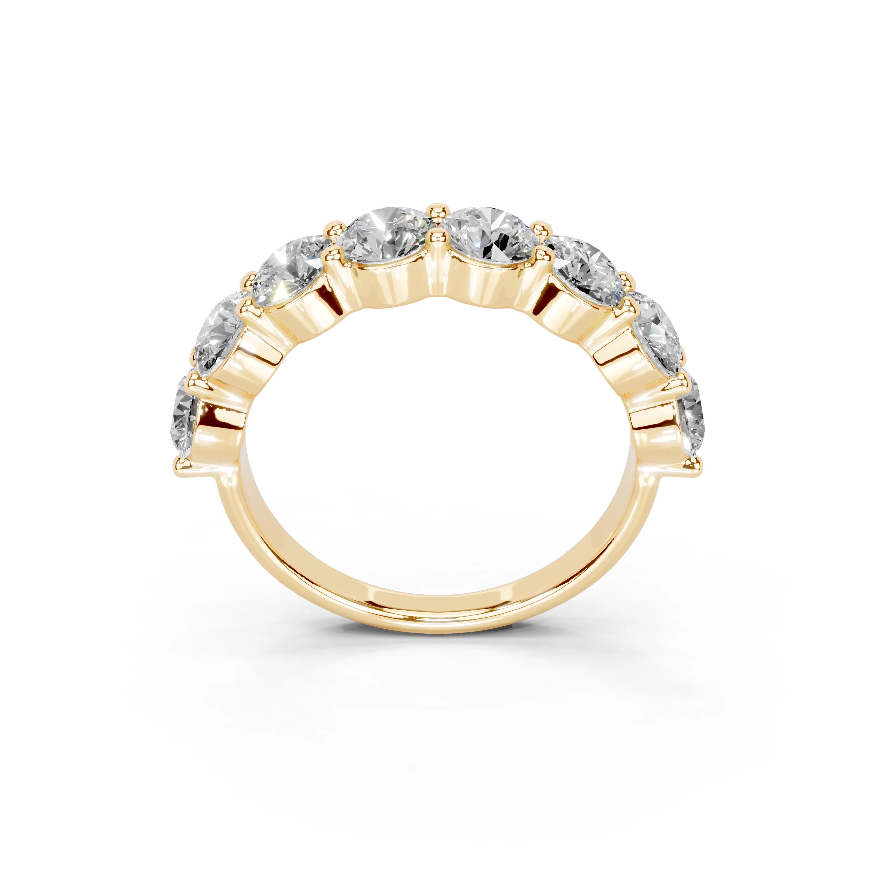 Round Shared Prong Eternity Ring