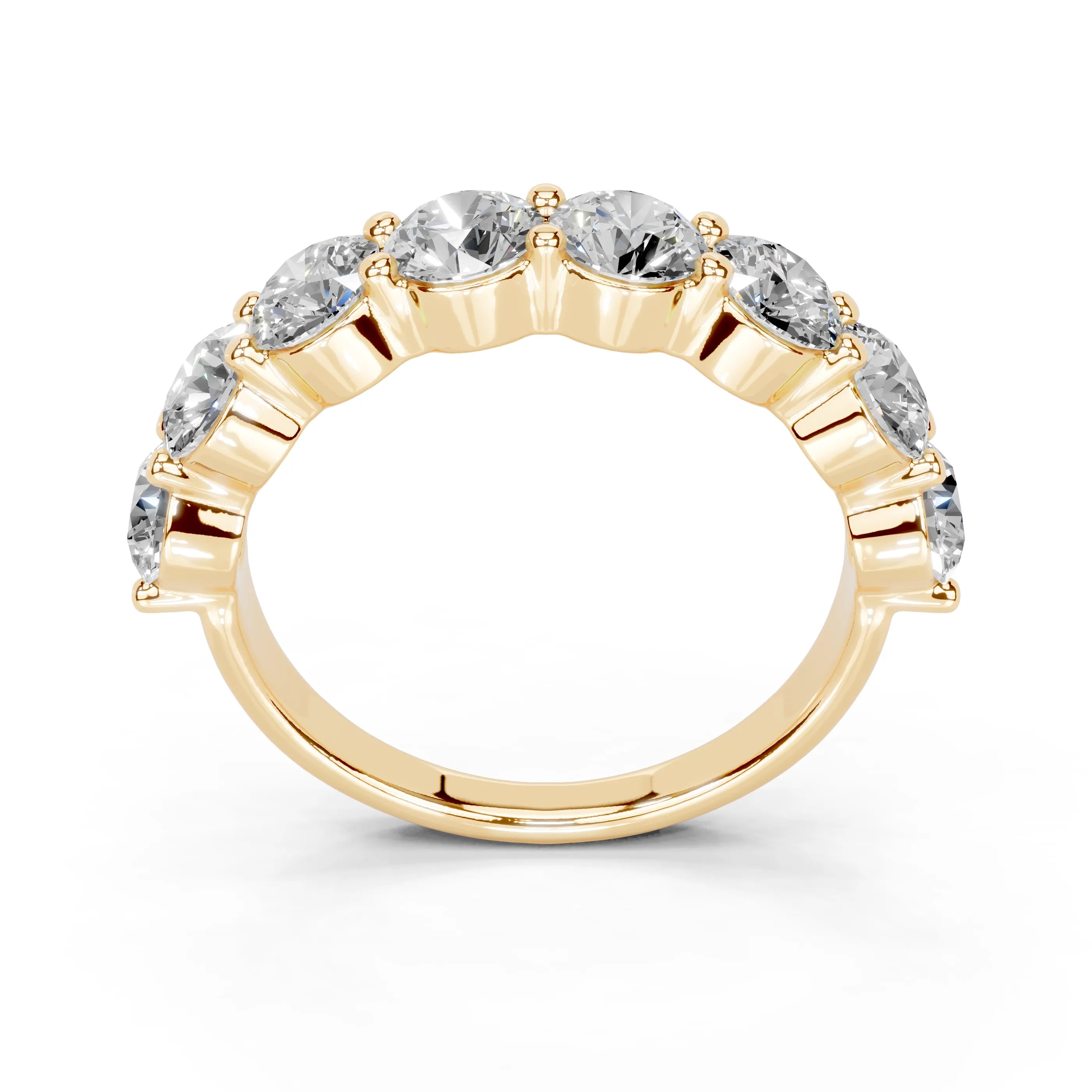 Round Shared Prong Eternity Ring