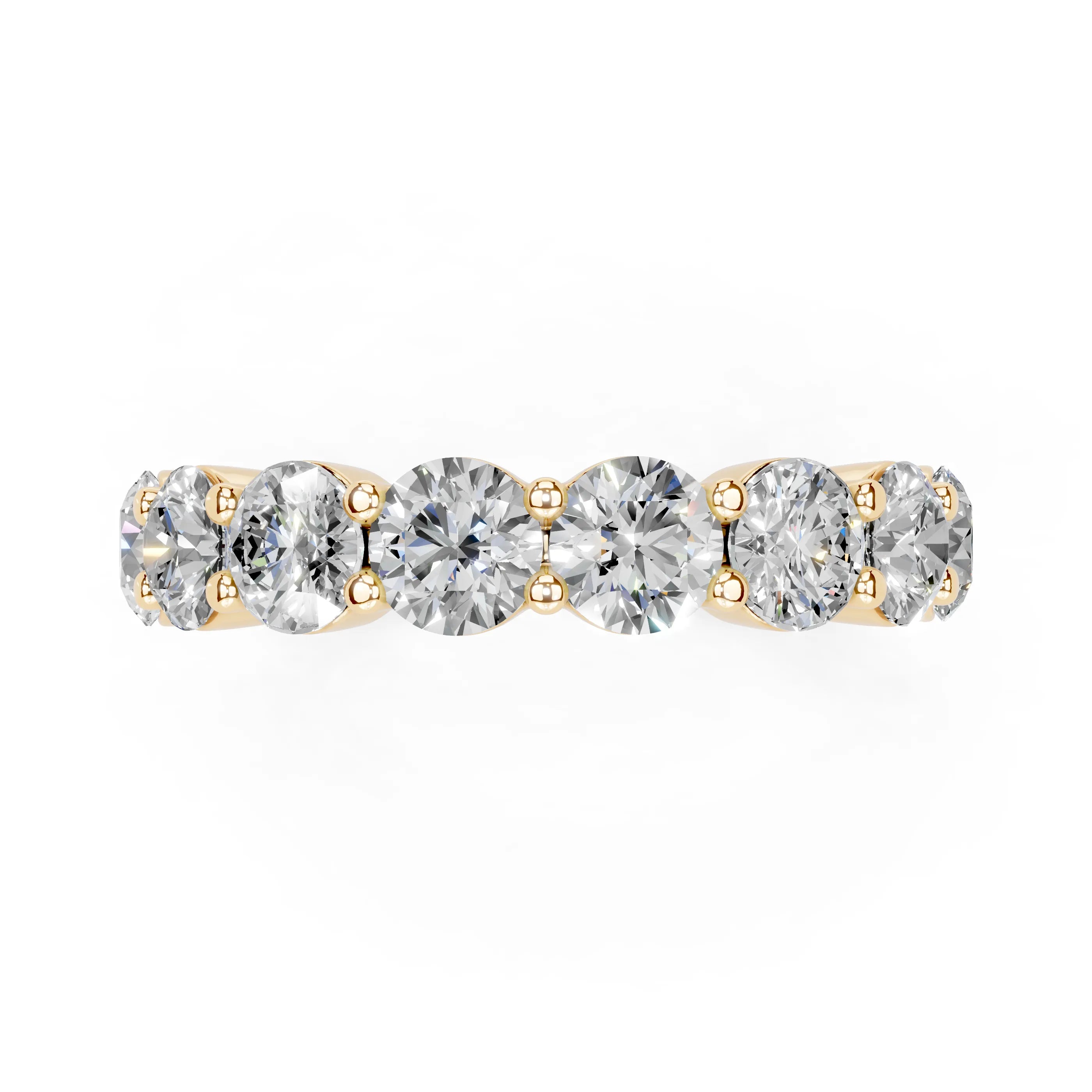Round Shared Prong Eternity Ring