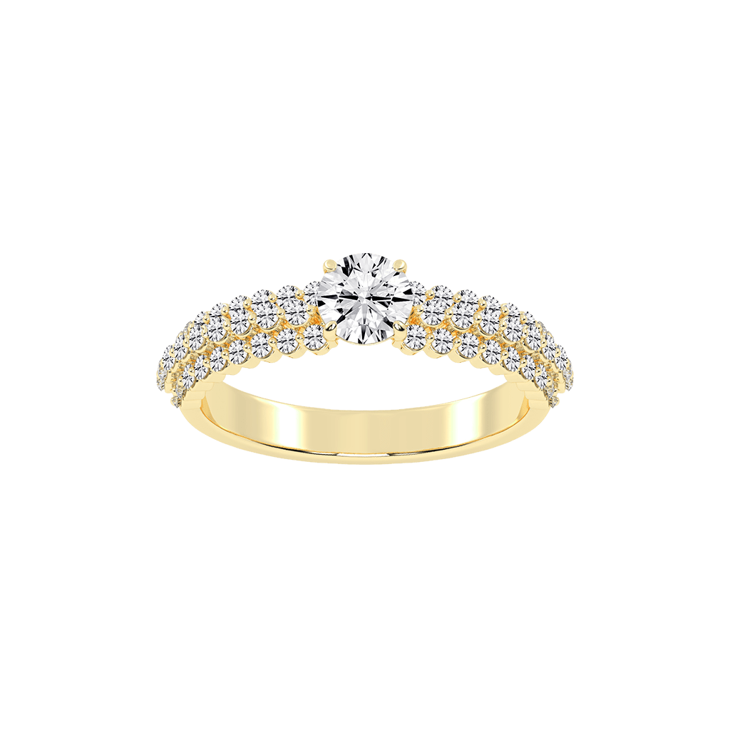 Embellished Round Engagement Ring