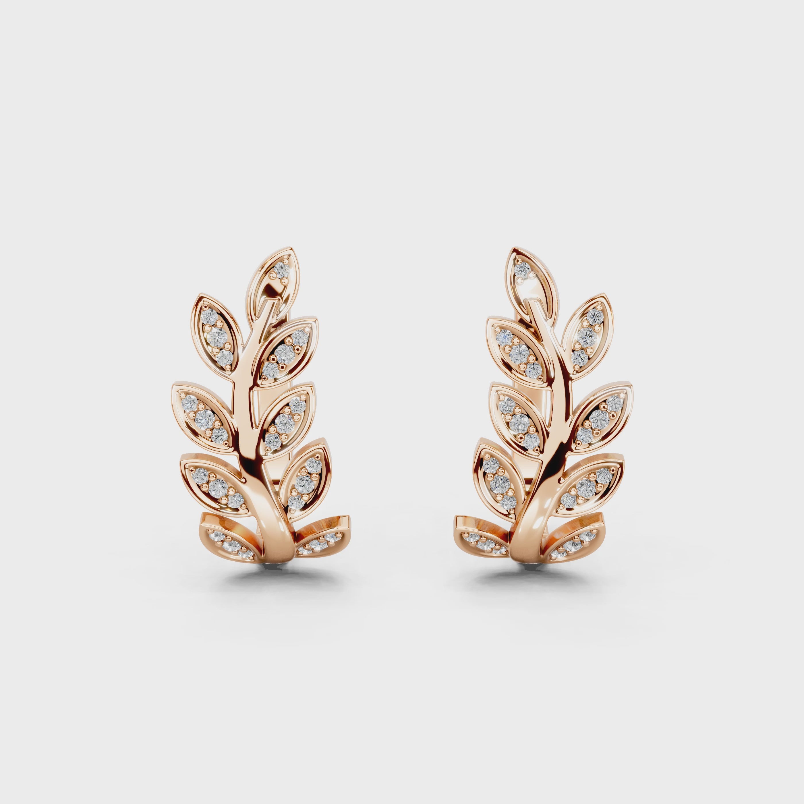 ラウンドダイヤモンドアクセントピアス