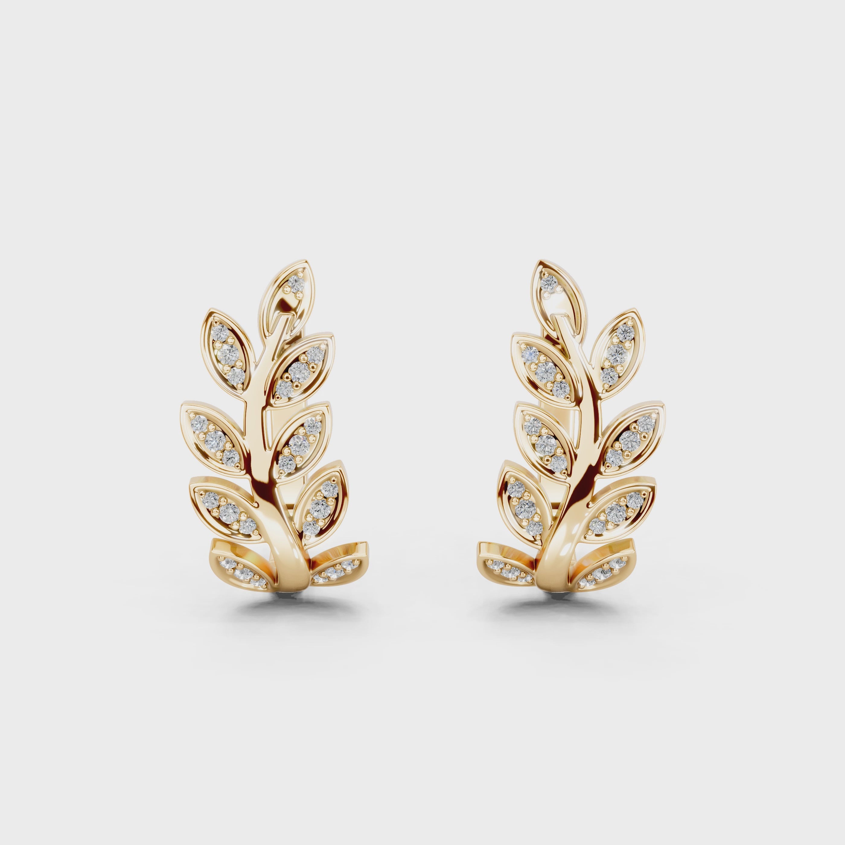 ラウンドダイヤモンドアクセントピアス