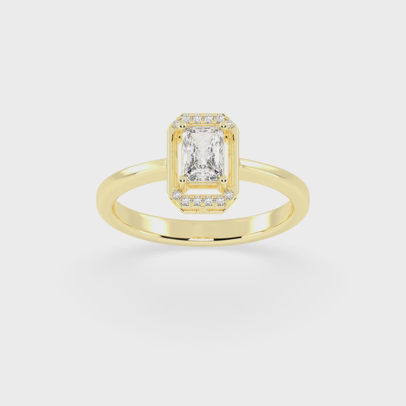 Oval Pave Engagement Ring