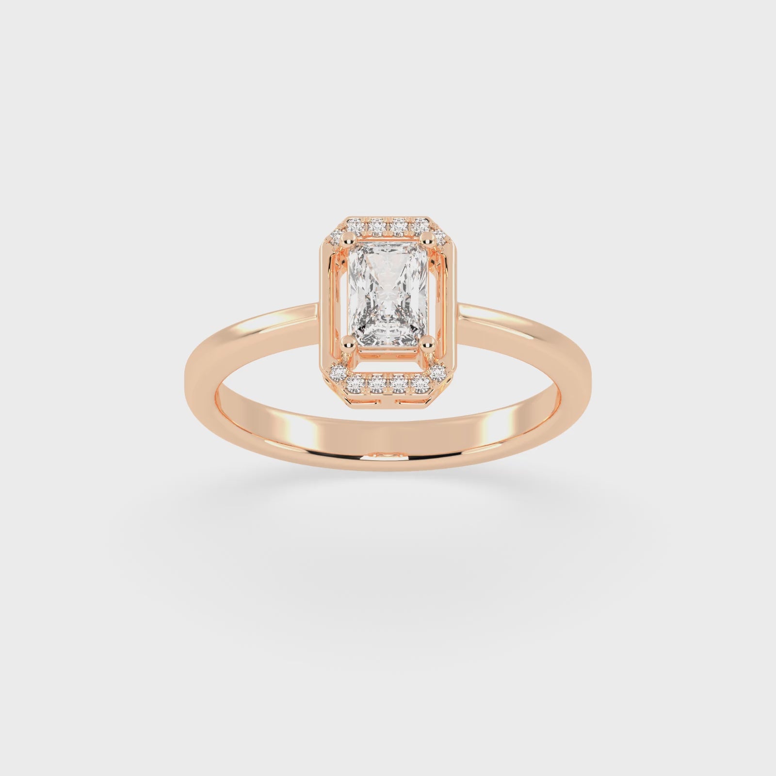 Oval Pave Engagement Ring