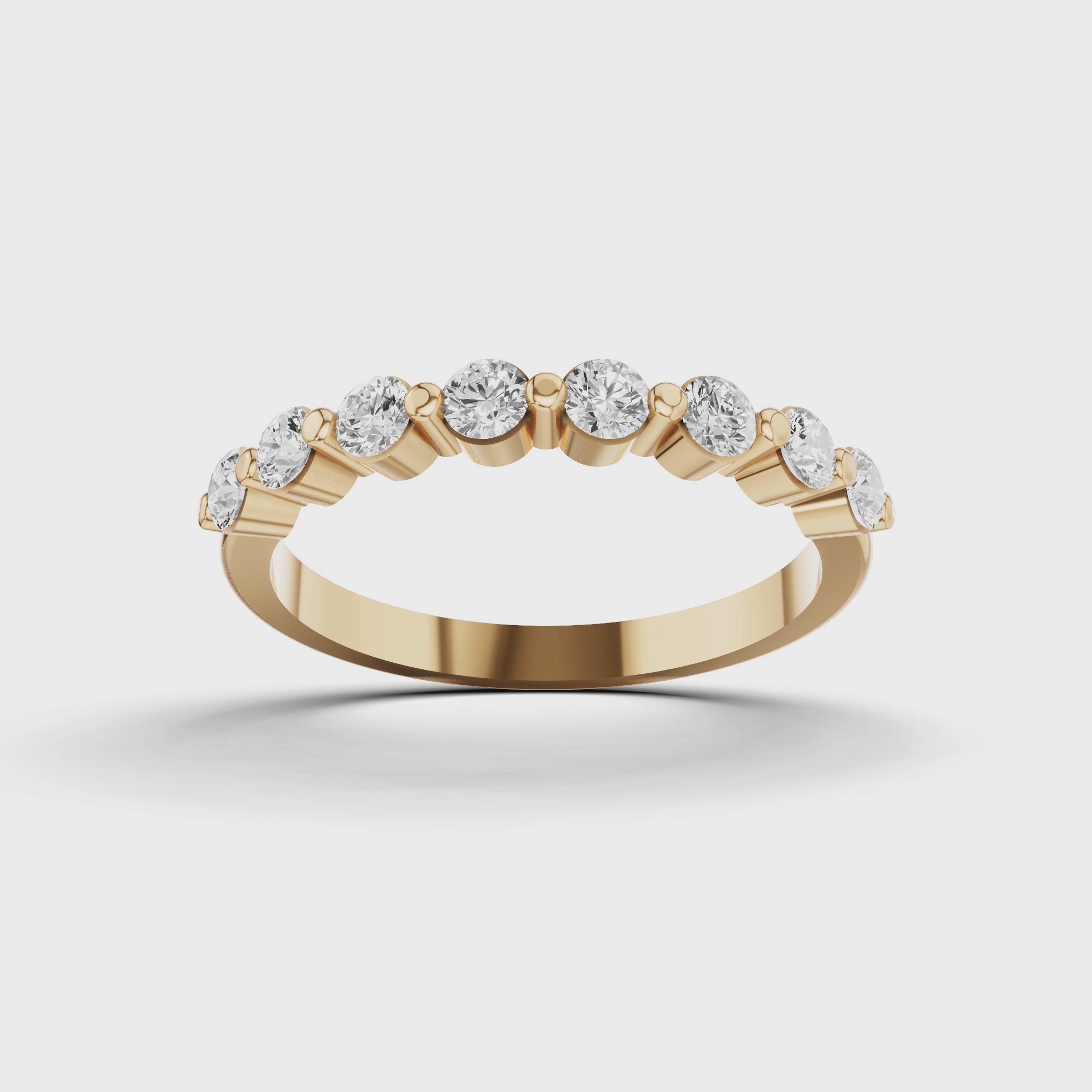 Half Round Wedding Band