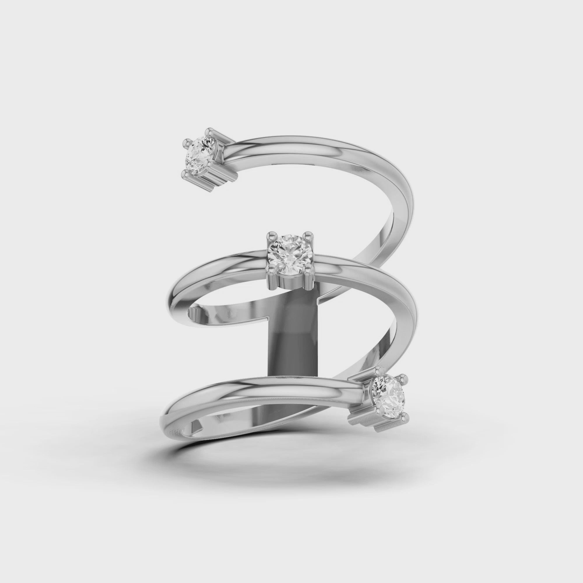 Trio Coil Dress Ring