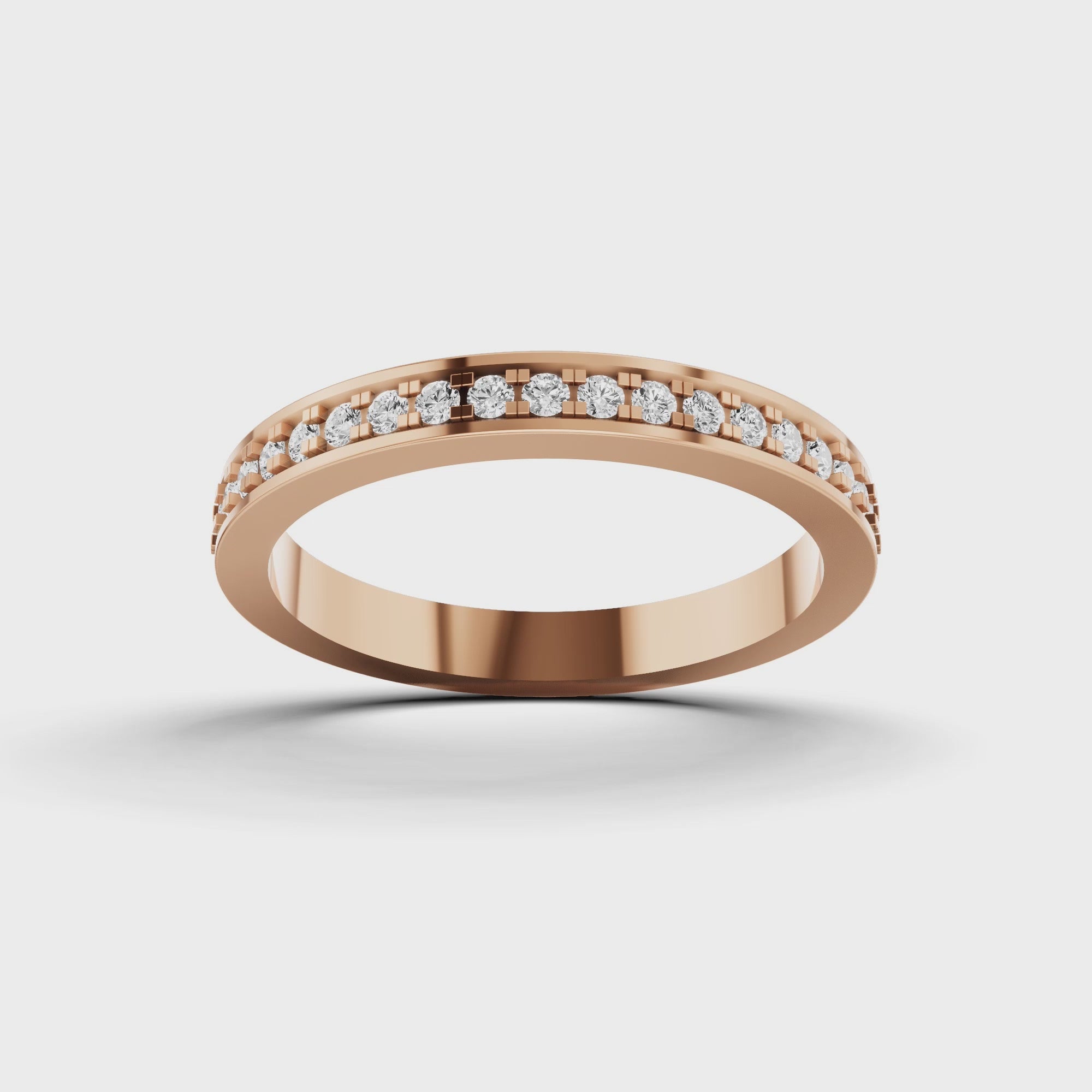 Geometric Channel Eternity Band
