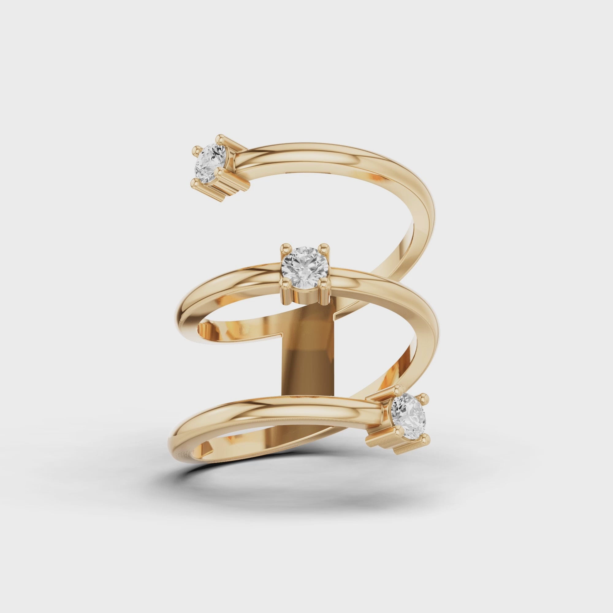 Trio Coil Dress Ring