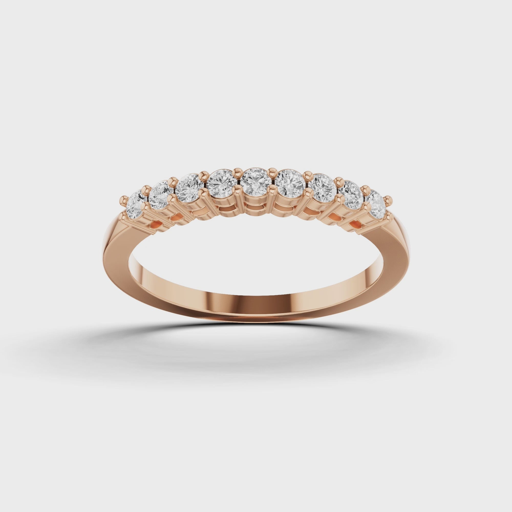 9 Stone Wedding Band