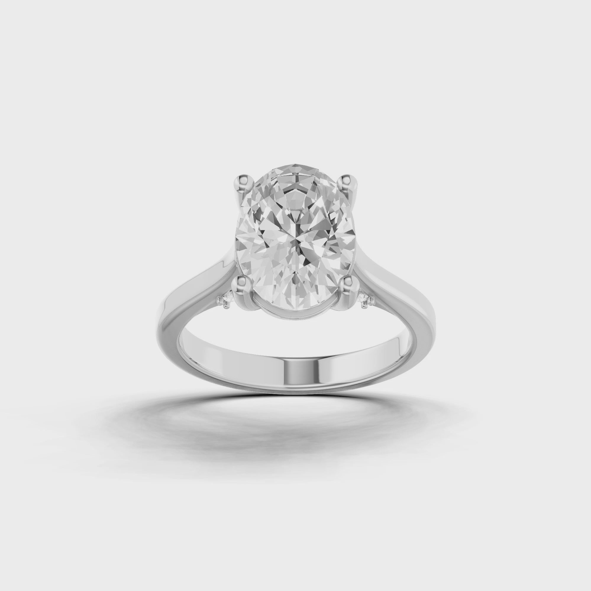 Traditional Oval Engagement Ring