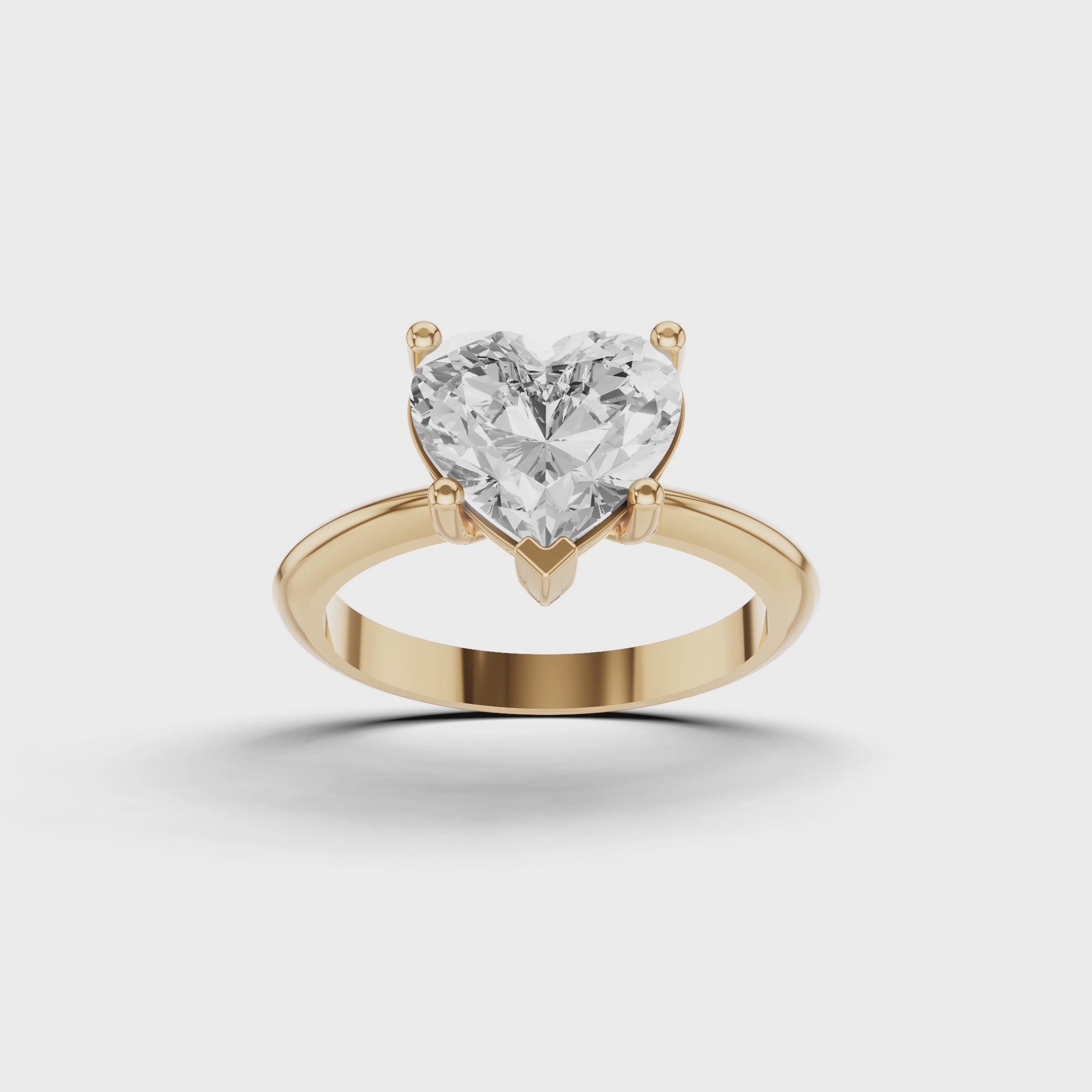 Classic Heart Engagement Ring