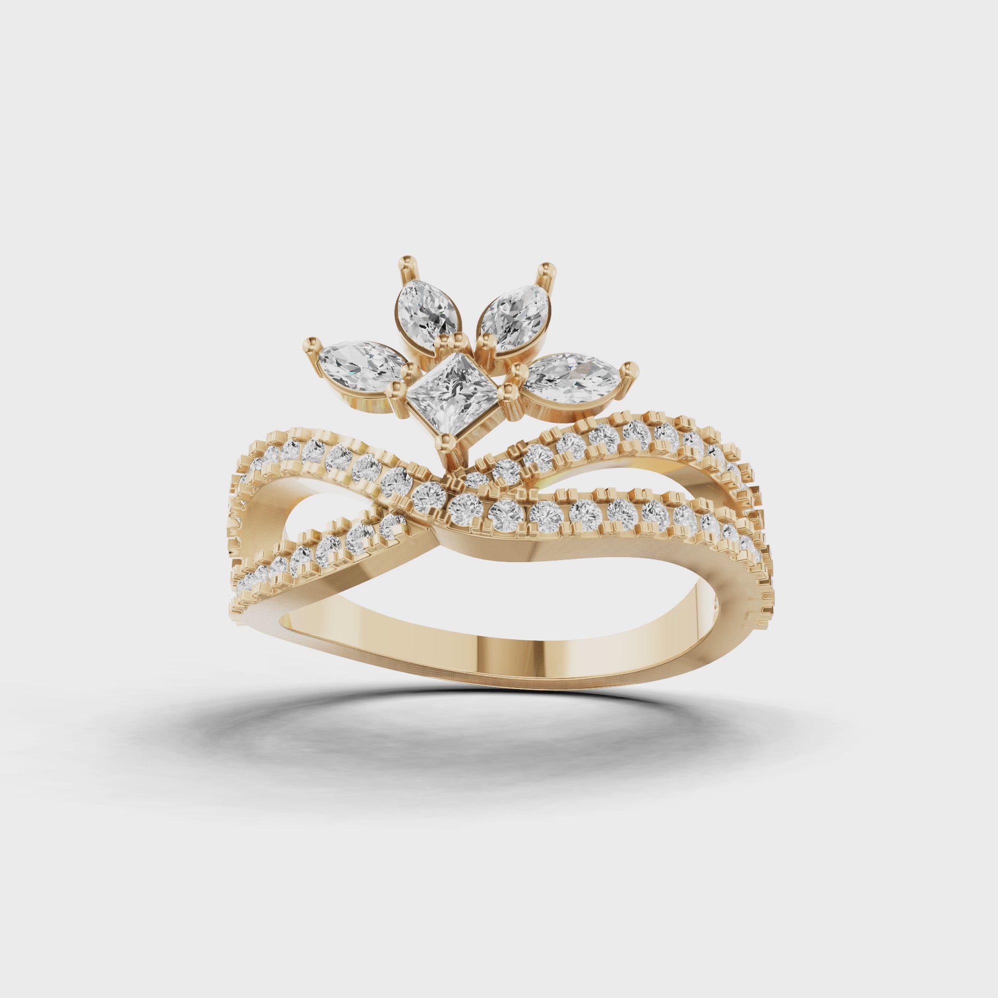 Floral Dress Ring