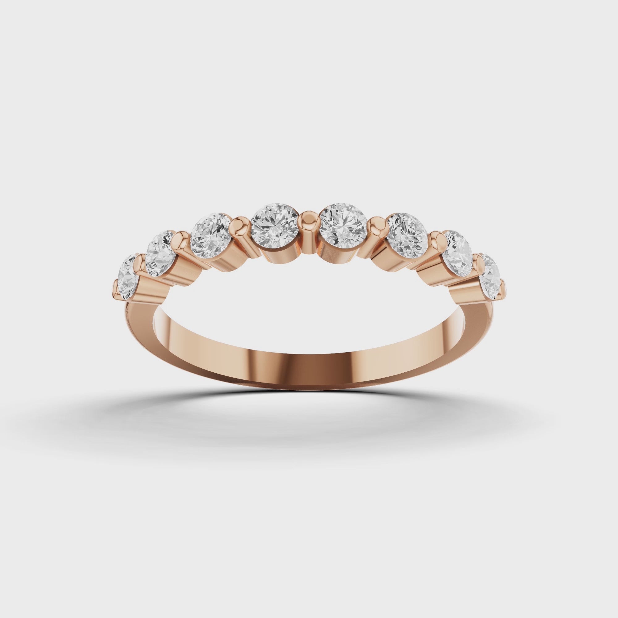 Half Round Wedding Band