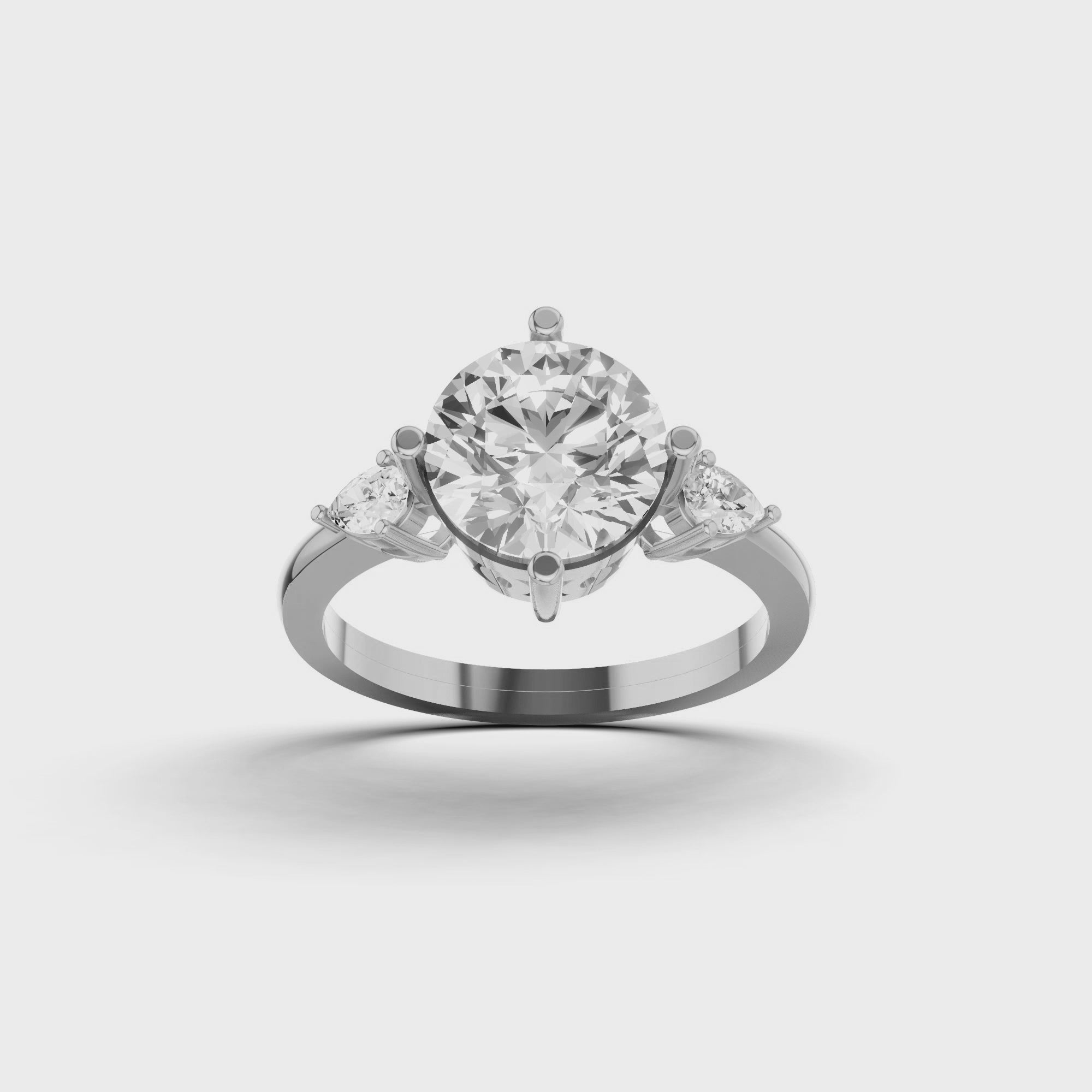 Luxury Round Engagement Ring