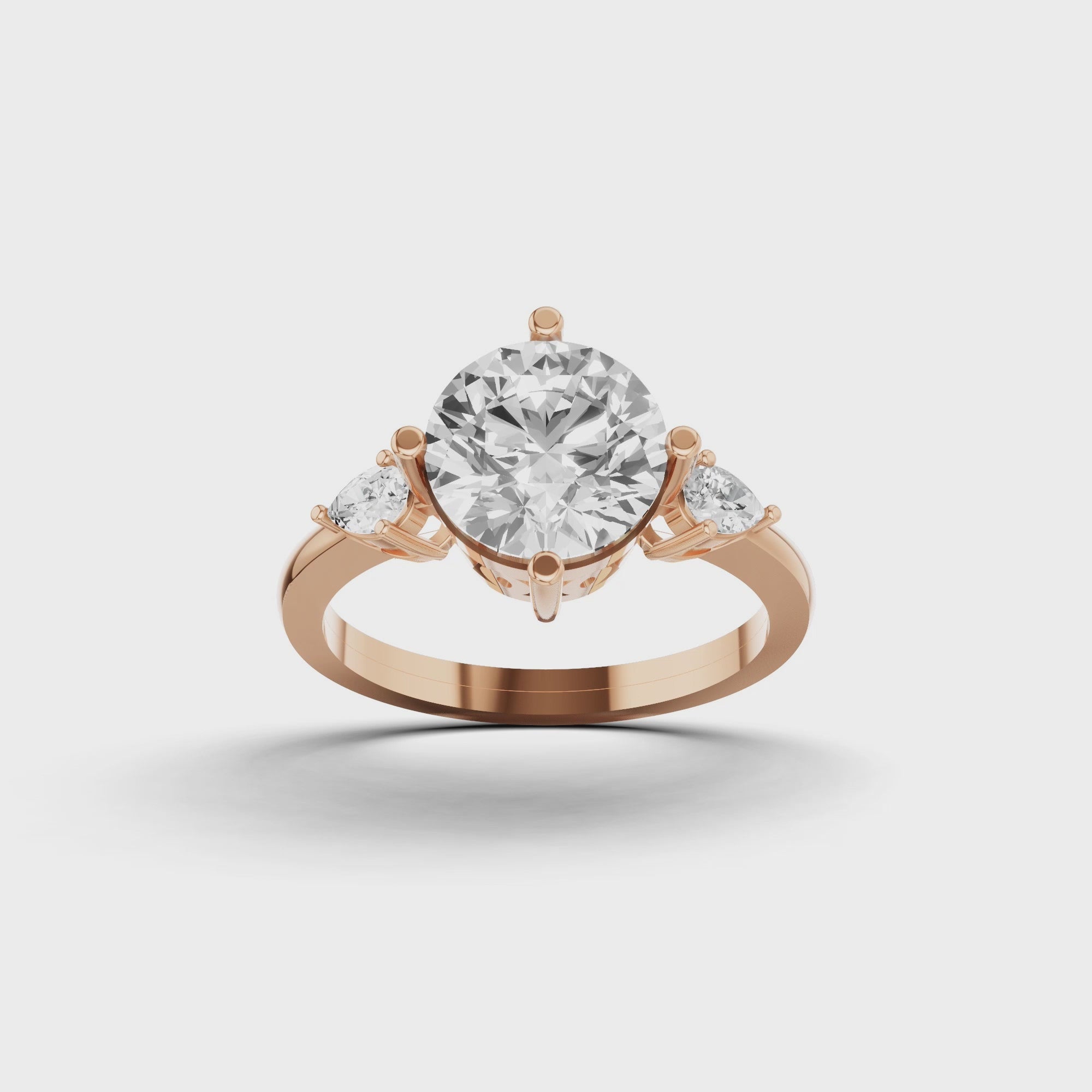 Luxury Round Engagement Ring
