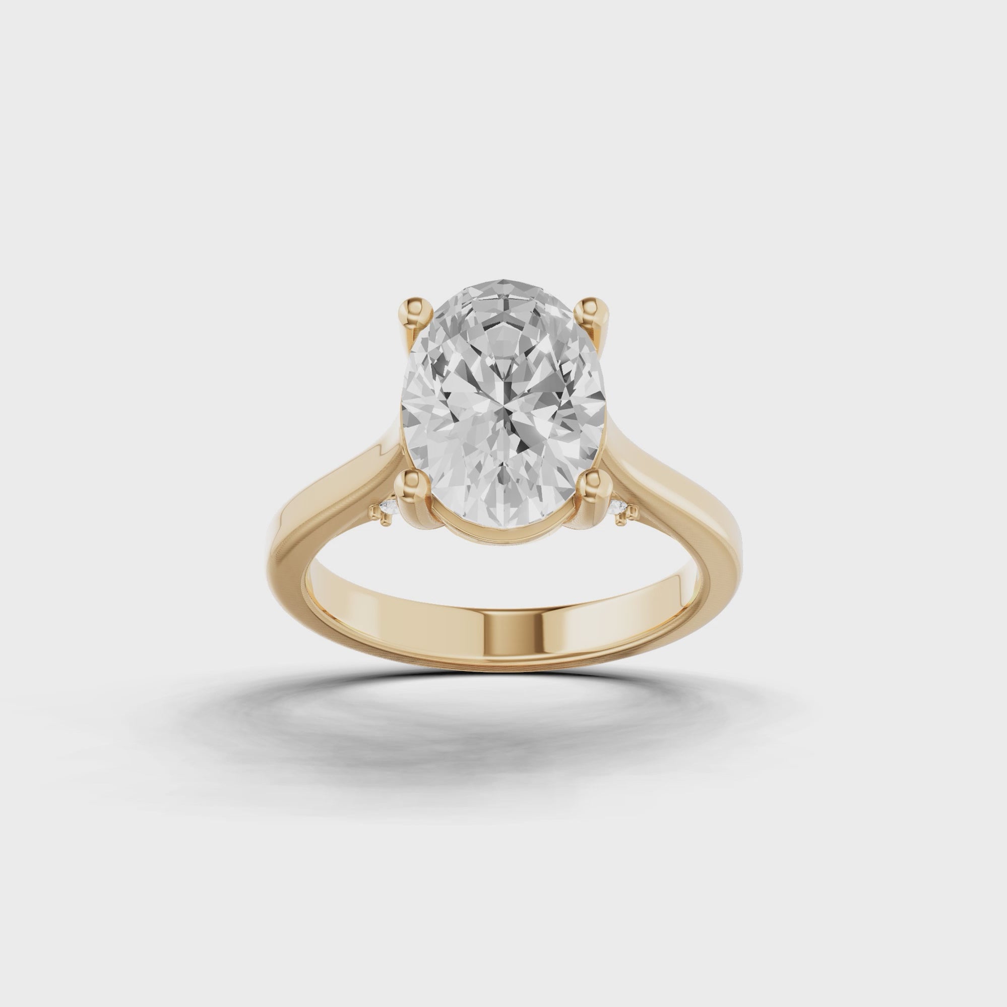 Traditional Oval Engagement Ring
