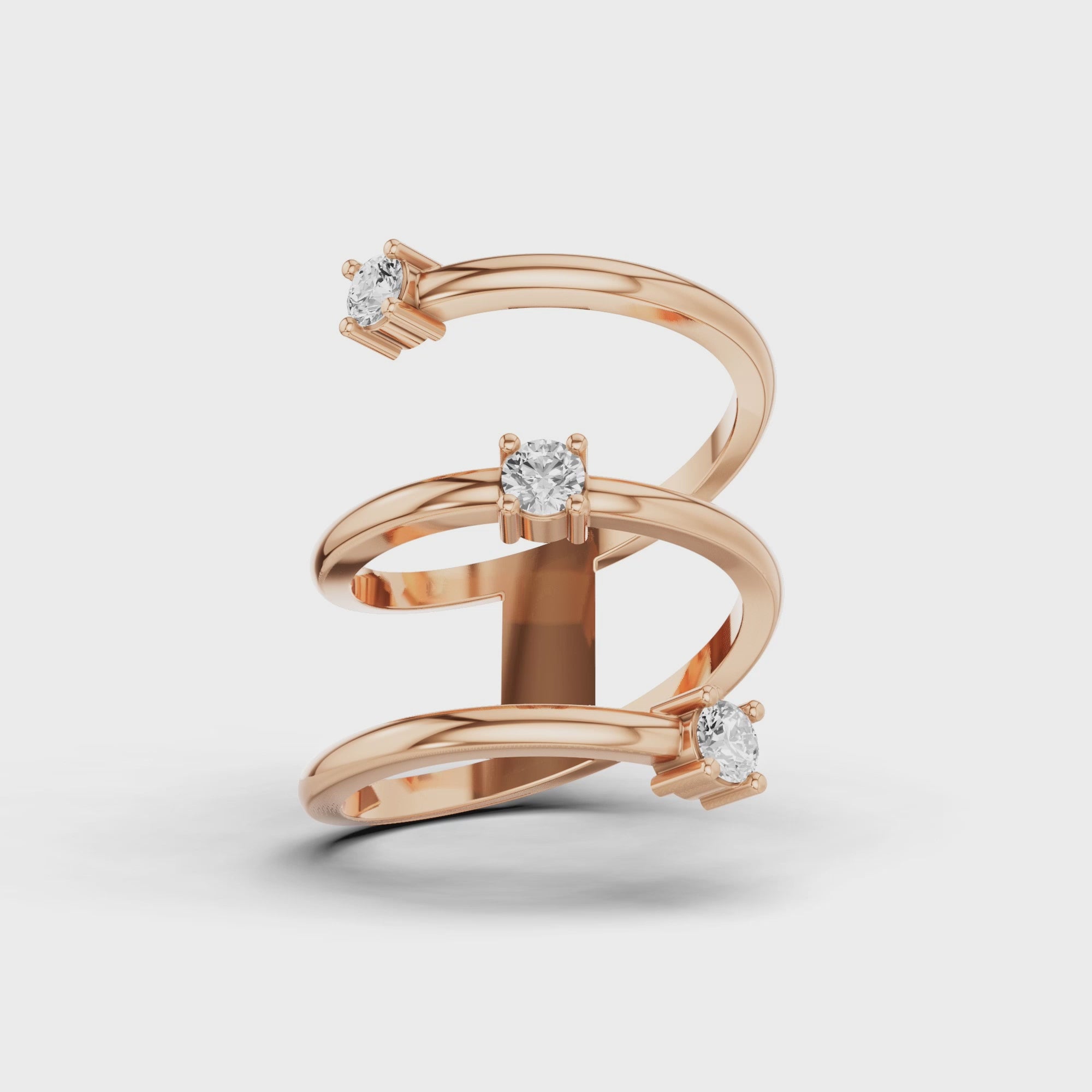 Trio Coil Dress Ring