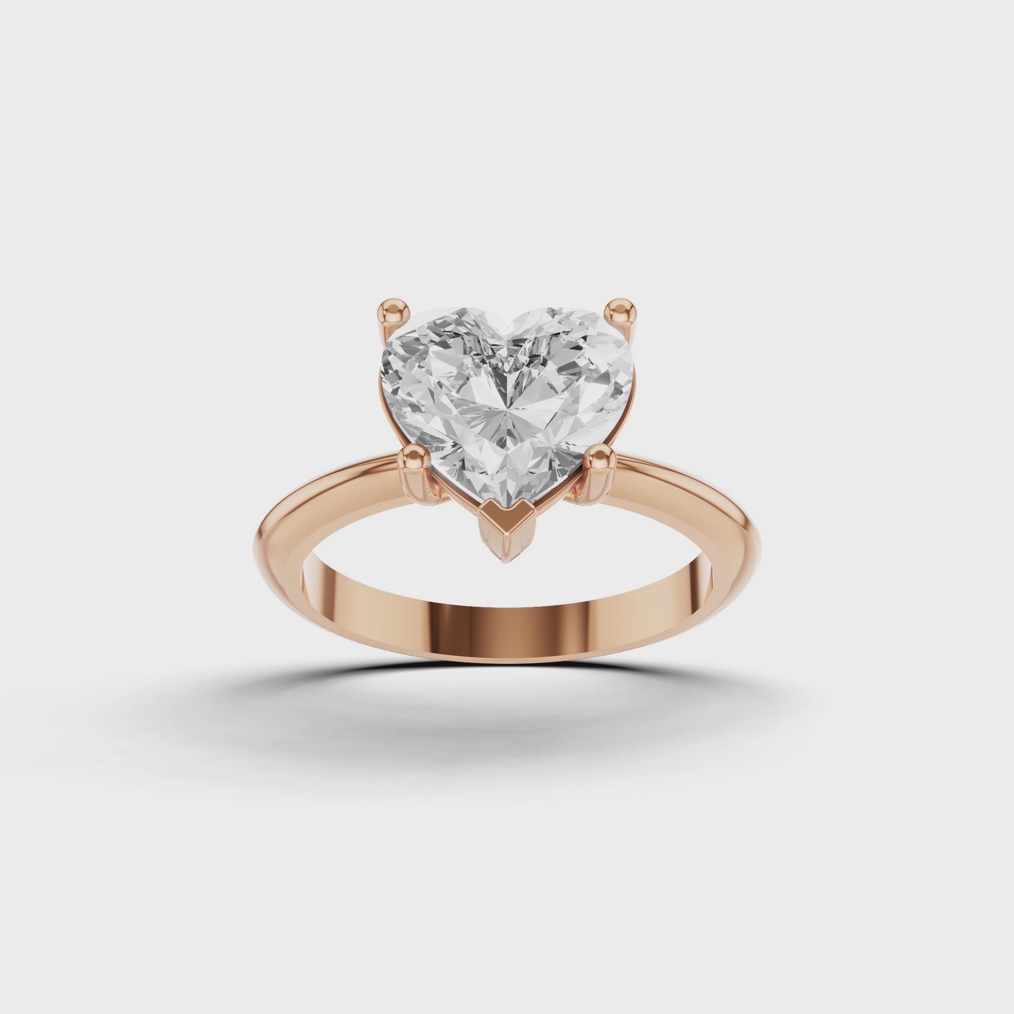 Classic Heart Engagement Ring