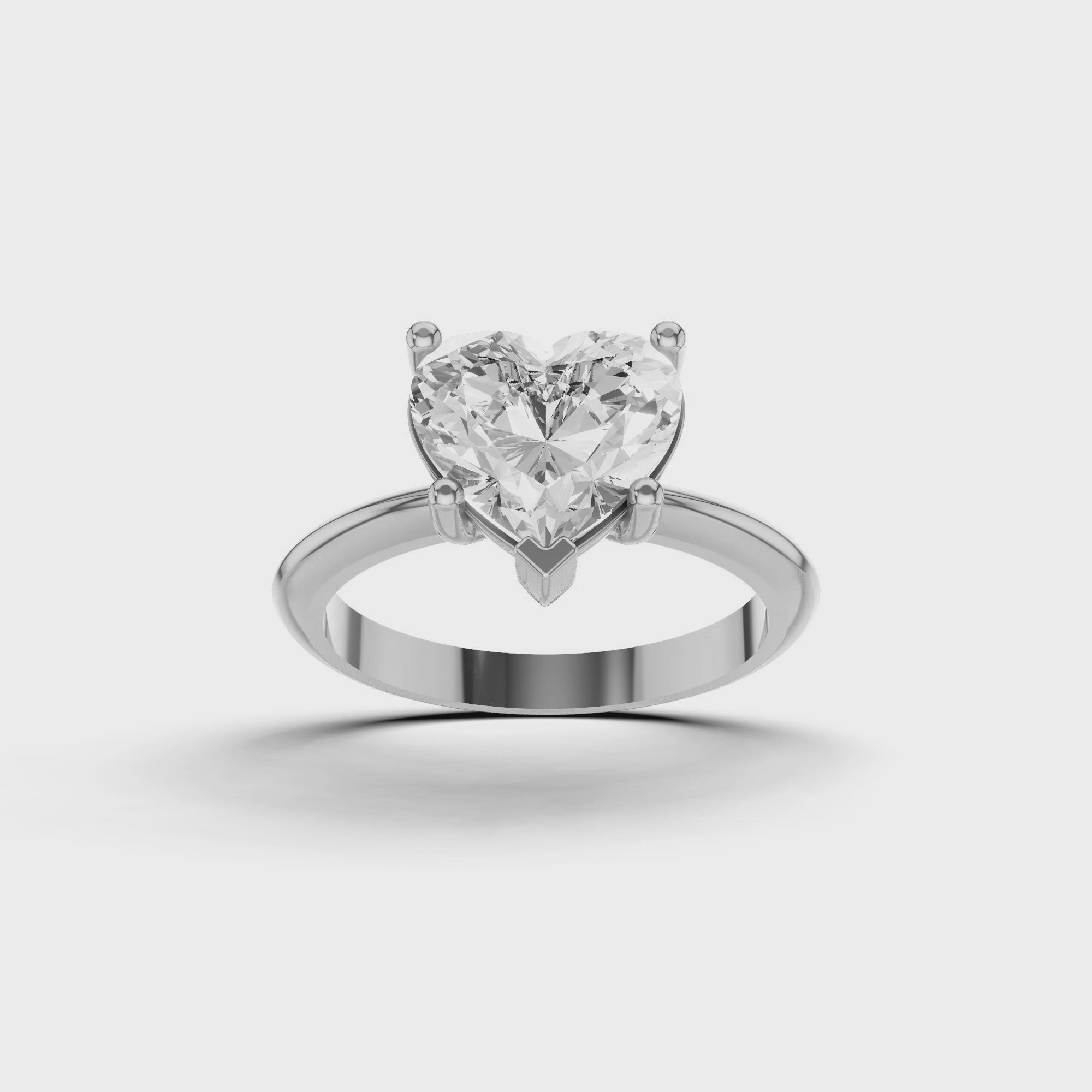 Classic Heart Engagement Ring